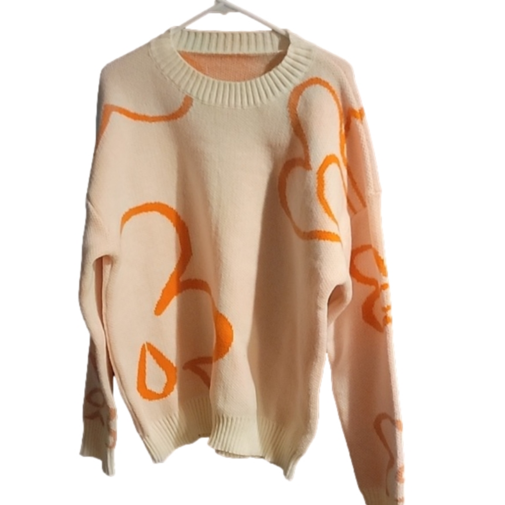 ❤️3 For 20.Bundle&save❤️Orange Temu sweater